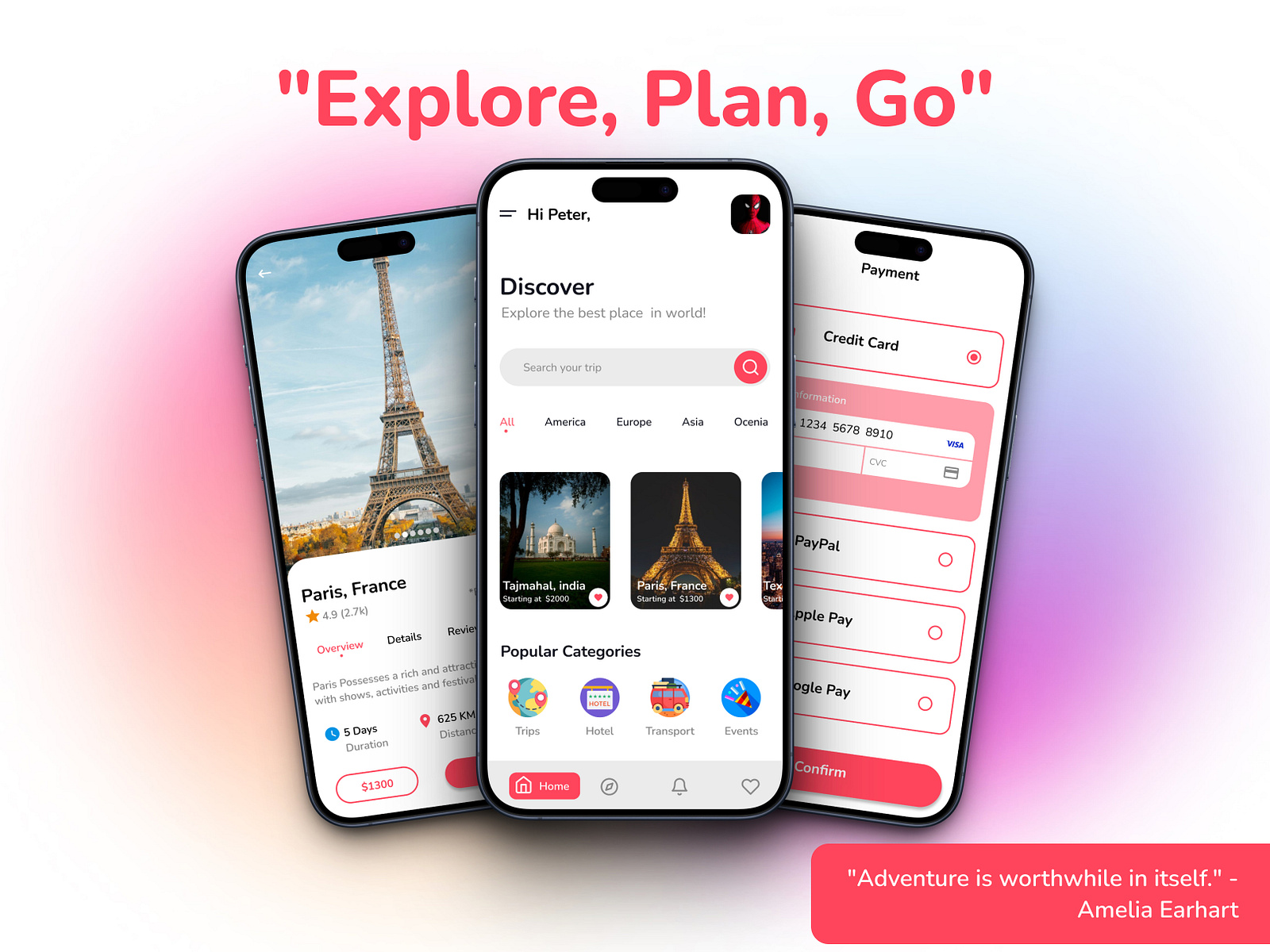 Travel App Ui Screen by Aadhithya on Dribbble