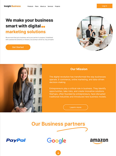 Business website branding business business page business website graphic design landing page ui ui design ux ux design