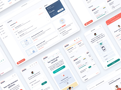 Everything.Insure - Insurance Platform branding claim components dashboard design design system icons illustration insurance interface mobile navigation product design responsive saas ui ux visual identity web website