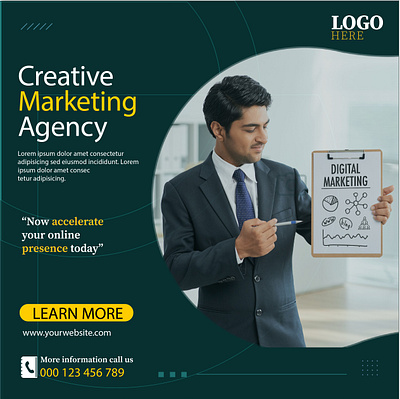 Marketing Agency Post animation branding graphic design logo motion graphics
