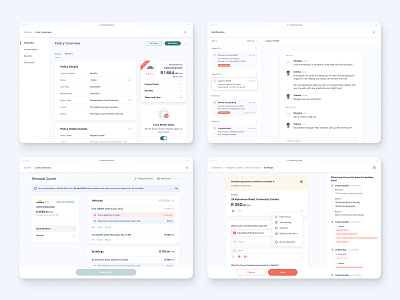 Everything.Insure - Insurance Platform branding clean components dashboard design design system insurance interface navigation notifications platform policy responsive saas simple ui ux visual design web website