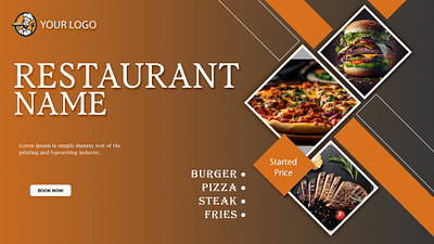 Restaurant Banner animation banner graphic design logo restaurant banner