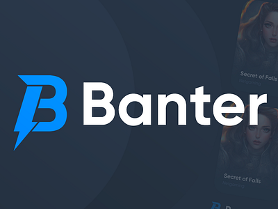 BANTER - Advertising Banner banter branding casino casino game channel gambling logo logotype lottery roulette web design