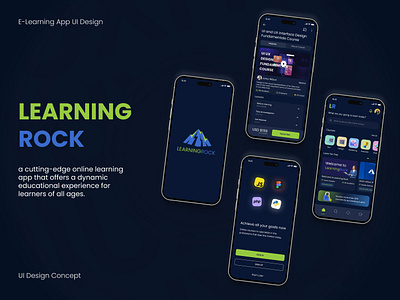 Online Learning App UI Design. app ui design figma learning app mobile app online learning product design ui ui design uiux uxui