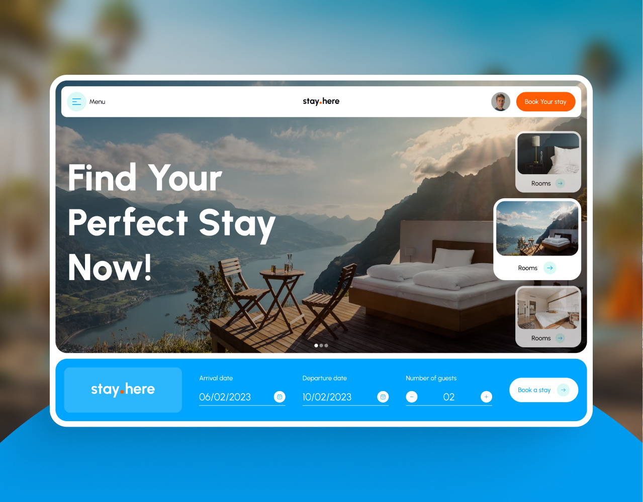 Hotel & Resort booking landing page 🎞️ animation branding graphic design motion graphics ui