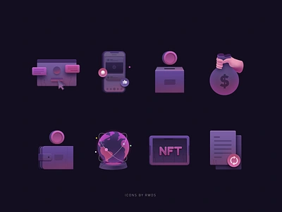 Icons blockchain crypt crypto icon icons illustration nft ps web3