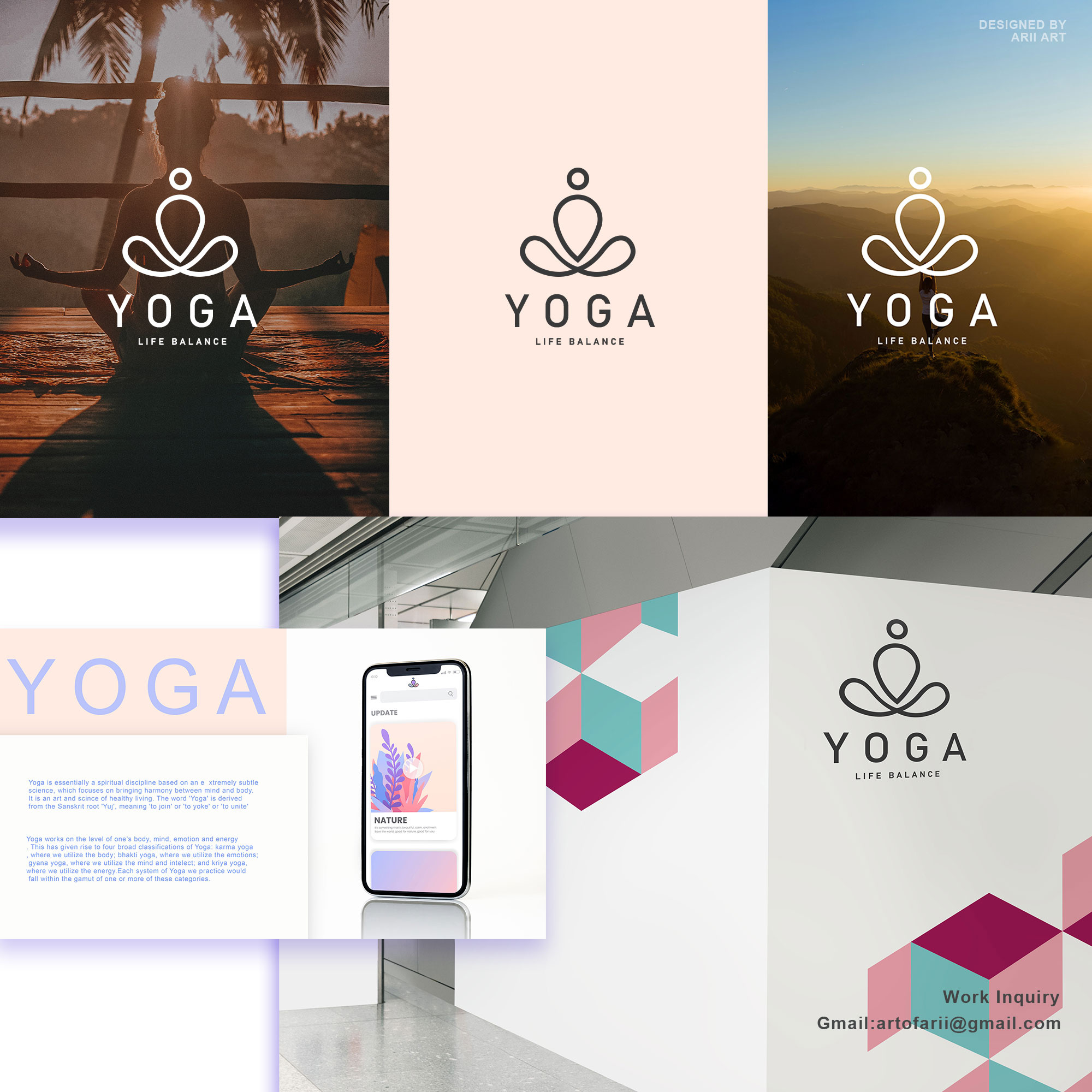 Yoga Logo Design  Branding by Designer Arii on Dribbble