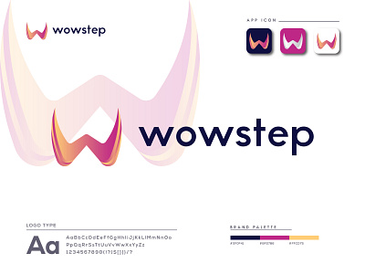 wowstep modern logo design abstract app app icon app logo best icon best logo brand identity brand logo branding branding logo business design design best icon design ios logo logo modern modern icon modern logo