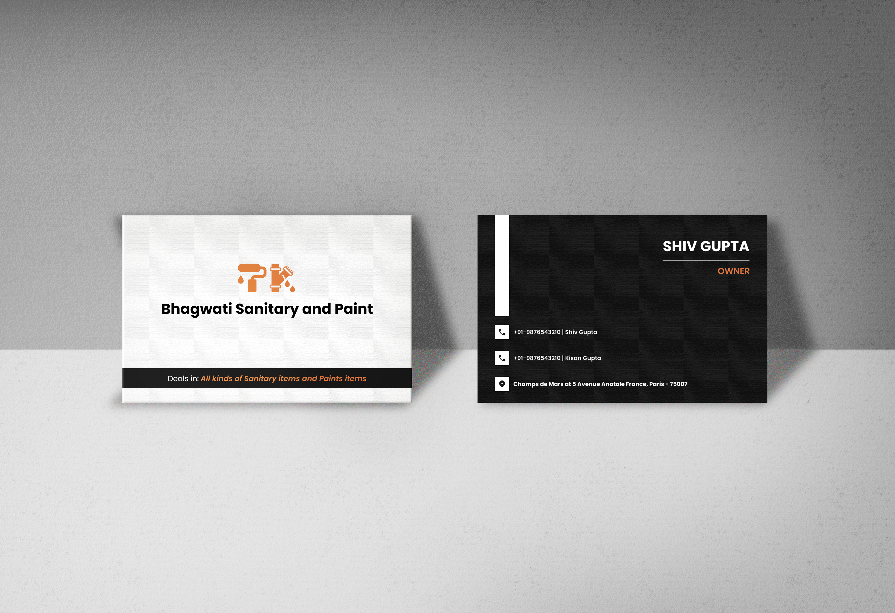 Visiting Card Design app branding card card design design graphic design greeting card gurgoan illustration information card logo looking for job mockup noida paint card typography ui ux vector visiting card design