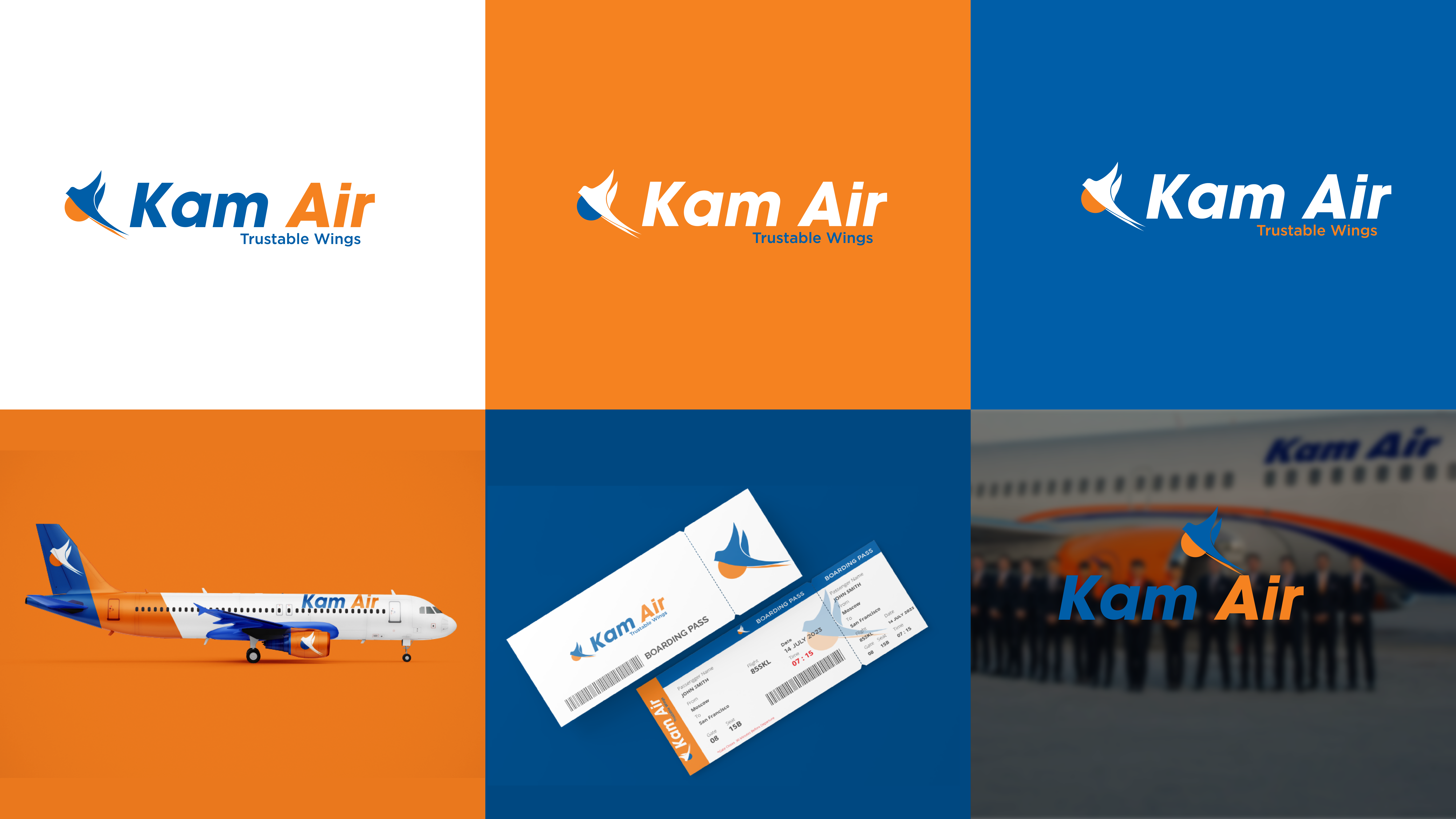 Logo Re-Design for Airline Business agency logo air business logo air logo airline logo bir air logo bird brand identity branding identity design kam air logo logo logo redesign logodesign logotype minimal modern logo redesign air logo redesign kam air logo travel logo