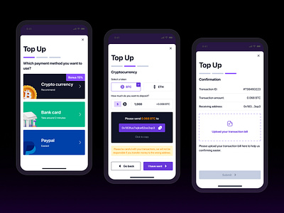 Top Up UI Design deposit deposit ui design top up top up ui design