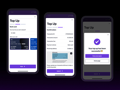 Top Up UI Design deposit ui design top up ui design