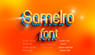 Samelro Font adobe illustrator animation artistic flair branding collaboration commercial use creative process design digital artistry iteration legibility motion graphics obig digital personal use stroke typeface typographic elegance typography visual appeal