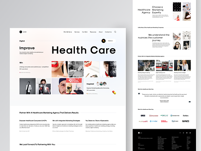Healthcare - web design advertising agency business clinic corporate doctor health health care healthcare hospital landing page marketing medical medical care medicine modern professional promotion web website