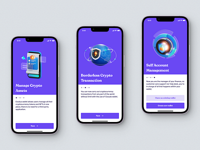 Exodus Wallet - Walkthrough dashboard design ui ux website