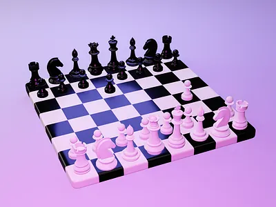 3D chessboard 3d graphic design