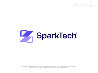 Tech logo - Spark Tech logo design branding branding identity it logo letter logo letter s logo logo design logo designer logos modern software logo startup logo symbol tech tech company tech logo technology