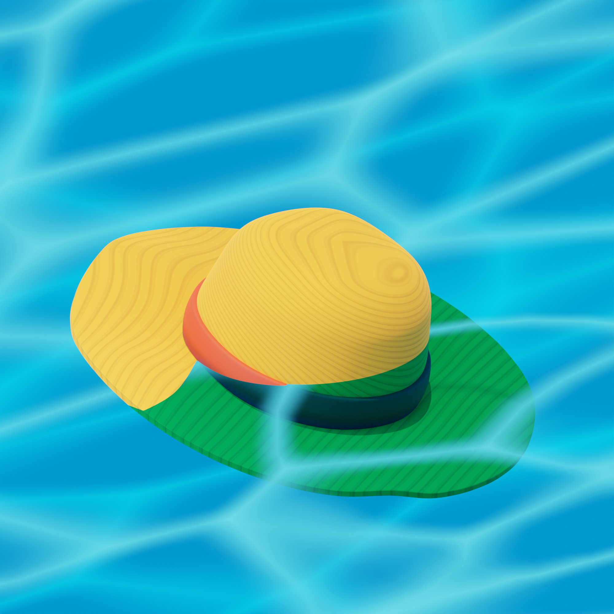 Mugiwara 3D Stylized art 3d 3d art 3d icon 3d illustration 3d model 3d stylized anime blender design hat illustration japan mugiwara one piece strawhat