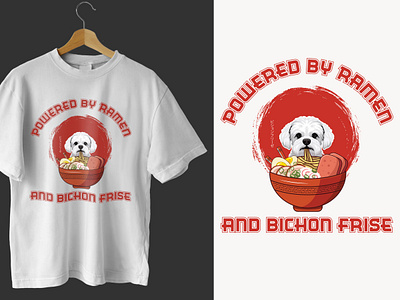 Ramen Sushi Bichon Frise Dog T-Shirt bichon dog lover t shirts bichon frise bichon frise t shirts bichon t shirts design branding christmas t shirts design design dog and food fusion t shirts dog lover design dog lover t shirts dogs t shirts design graphic design japanese food pet lover t shirts design ramen sushi t shirts ramen t shirt design ramen and sushi unique t shirts design