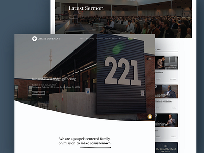 Christ Covenant Website branding design website