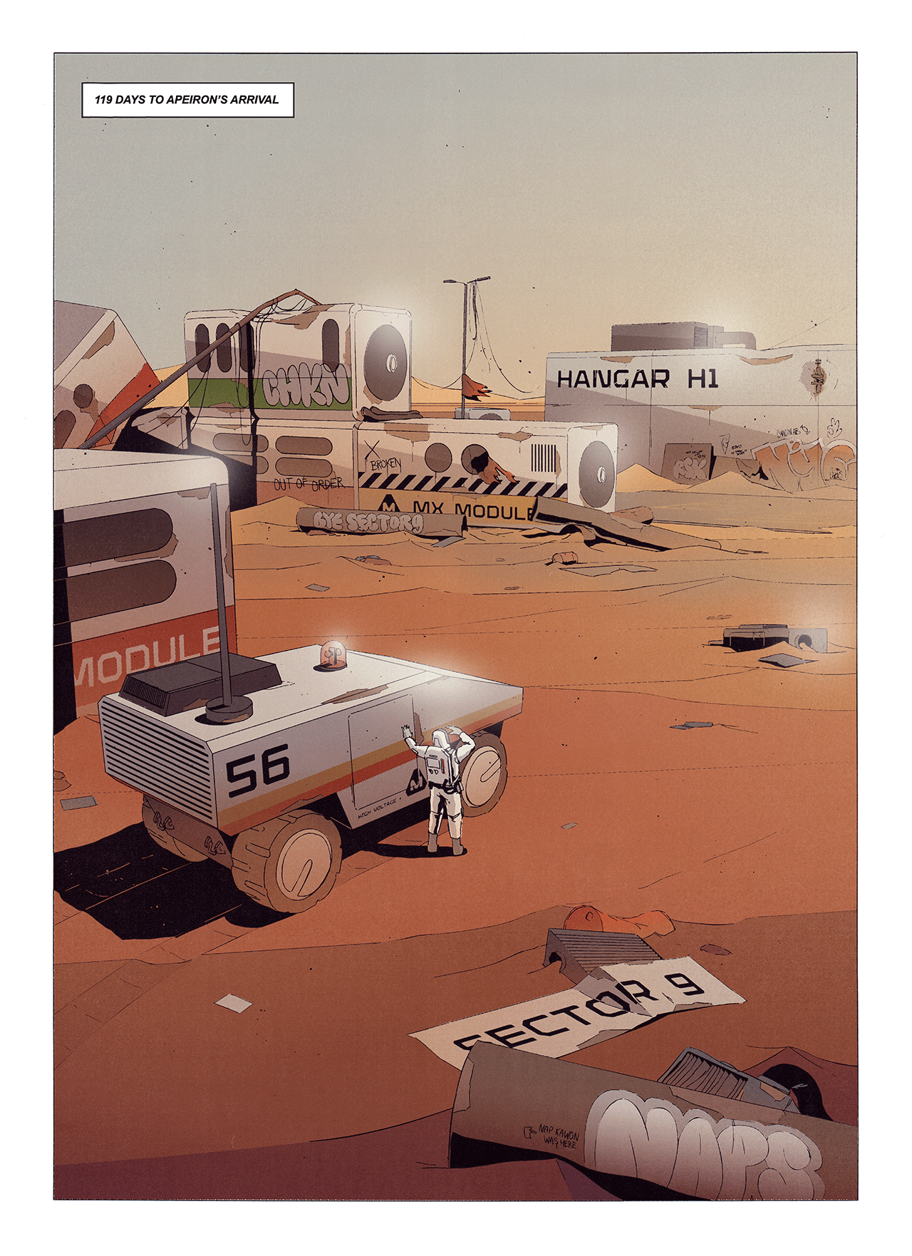 MARGE astronaut base candylab car colony comic mars mission space toys vehicle