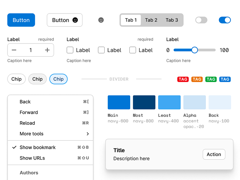 Checkout Style Guide components design design system inputs interface style guide ui