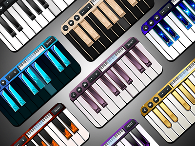 Piano Theme app color design graphic design icon illustration logo music instrument design piano theme typography ui vector wallpaper