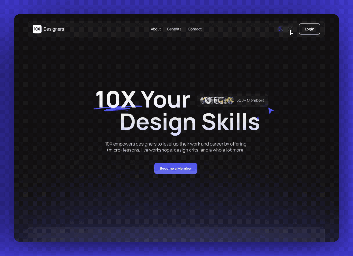 Dark/light dark mode landing page light mode ui ui design ui details uiux design website design