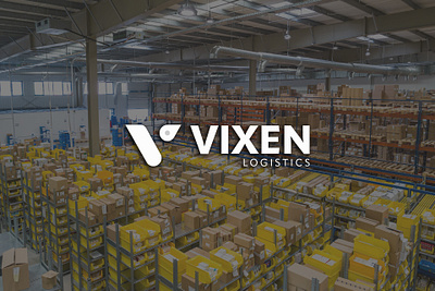 Vixen Logistics branding design flat graphic design illustration logo minimal typography ui vector
