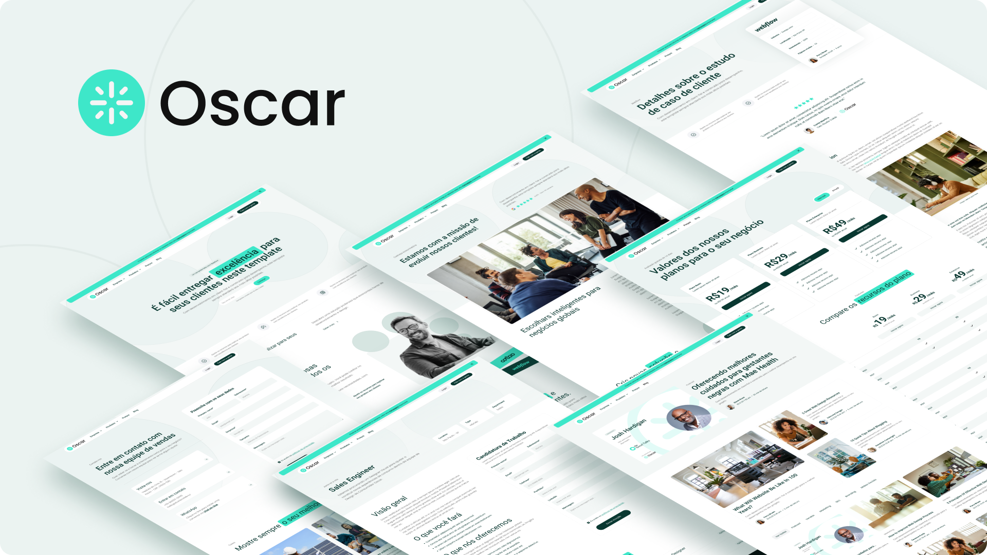 Oscar | Webflow branding template ui design webdesign webflow
