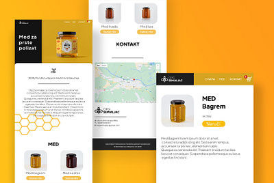 Local Honey Shop Website 3d branding e commerce graphic design honey honey web shop logo motion graphics site ui web webshop