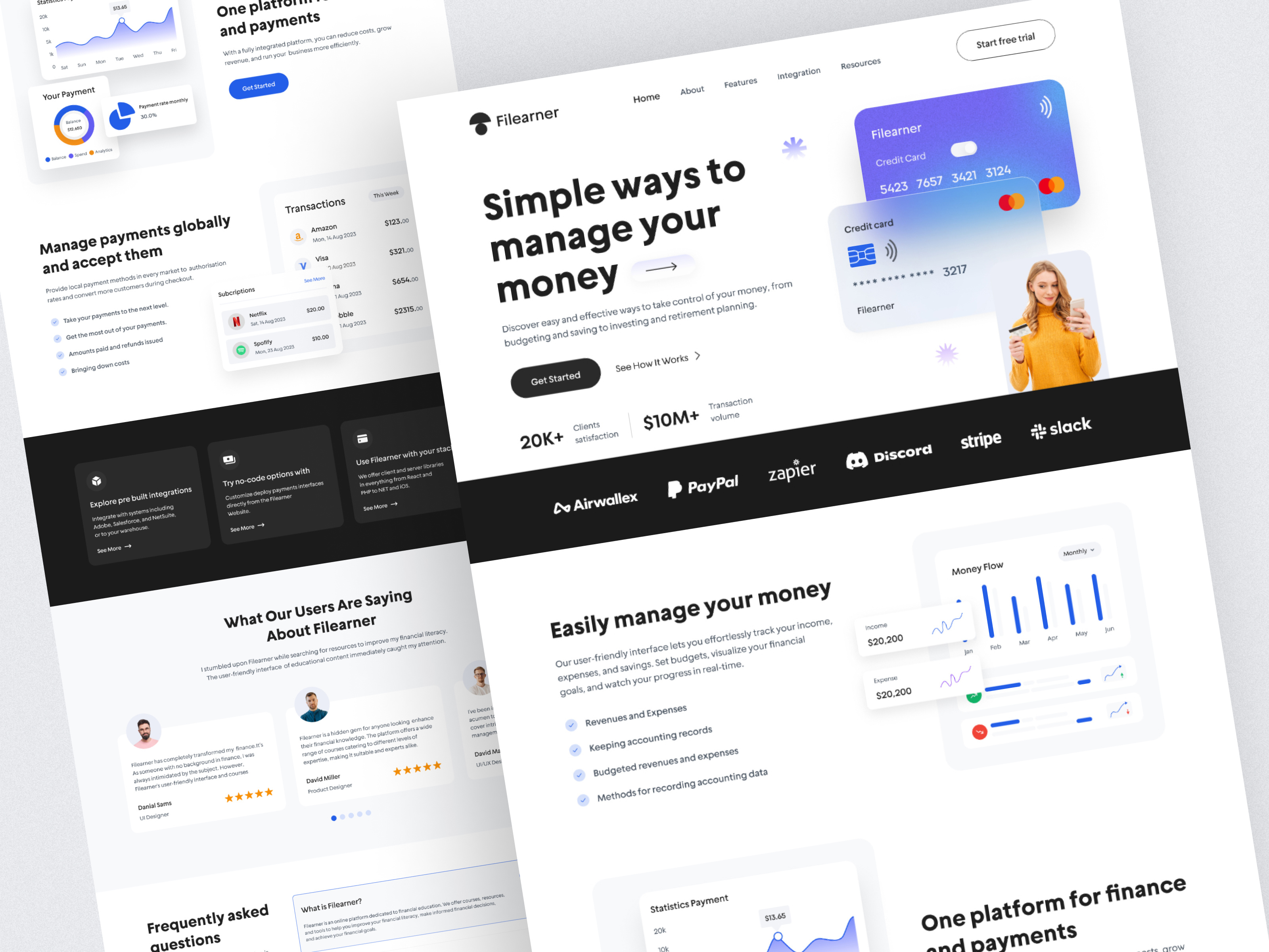 Digital Banking site Design by Anuwar Hossen on Dribbble
