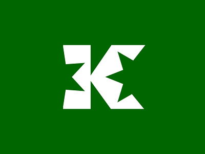 K+Star logo branding custom mark geometric green icon k letter k letter logo logo mark modern logo negative space sharp logo simple star symbol