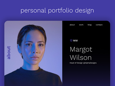 Personal Portfolio Web Design design figma figma design figma project landing page design personal portfolio portfolio project ui ui design uiux user interface web design web ui webdesign website website design