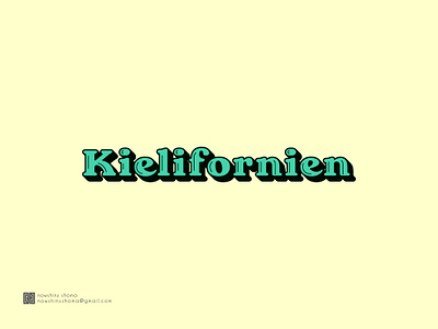 KIELIFORNIEN company graphic design illustration logo logo design minimal modern logo typography