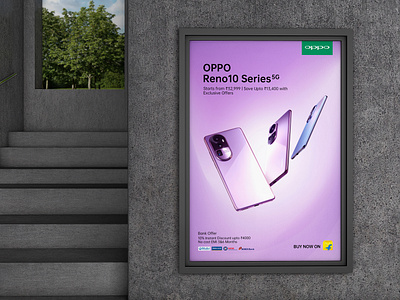 OPPO Reno10 Flipkart Ad design ecommerce gadget graphic design poster smartphone social media