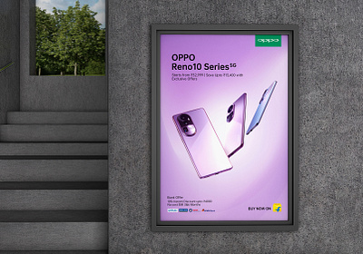 OPPO Reno10 Flipkart Ad design ecommerce gadget graphic design poster smartphone social media