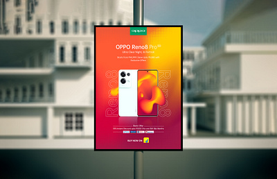 OPPO Reno8 Pro 5G Flipkart Ad design ecommerce gadget graphic design poster smartphone social media