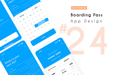 Boarding Pass | App Design app design daily ui challenge flight mobile design traveling travelling ui ui design uidailychallenge uidesign