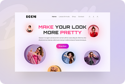 Dresses Homepage UI Design boom boom homepage boom ui cloth cloth ui dress selling ui dresses ui figma design hero area hero image hero section ui homepage mockup homepage template landing page ui pretty pretty dresses homepage pretty girl ui uiux design website ui