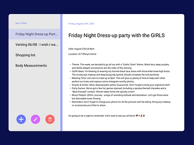 #DailyUI 065 : Notes Widget branding challenge ui widget