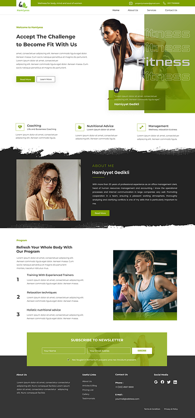 Fitness Landing Page 3d animation app branding fitness fitness website graphic design gym landing page logo motion graphics ui website landing page design workout