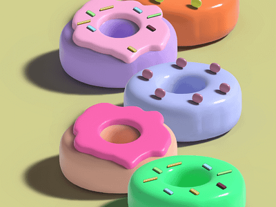 Yumy Donuts 3d 3dart 3dgraphics art digitalart digitalillustration illustration illustrator illustrator3d motion graphics