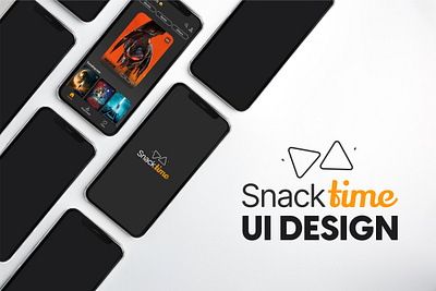 Snack Time UI challenge 🎥🍿 branding figma graphic design illustrator mobile photoshop ui ui desing ux ui designer