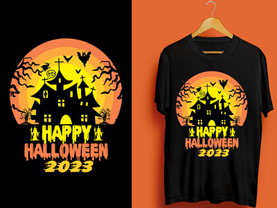 Halloween T-shirt design | Happy Halloween 2023 amazon tshirt branding bulk t shirt clothing design fashion design graphic design halloween halloween t shirt halloween tshirt design ideas happy halloween 2023 horror horror night illustration logo new halloween t shirt design spooky spooky t shirt tshirt design tshirts