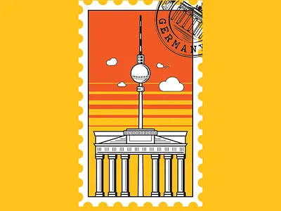 Berlin Postmark graphic design