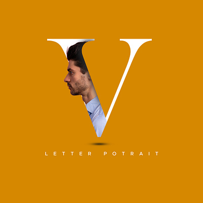 letter portraits advertising art design effects graphic design letter letter portraits