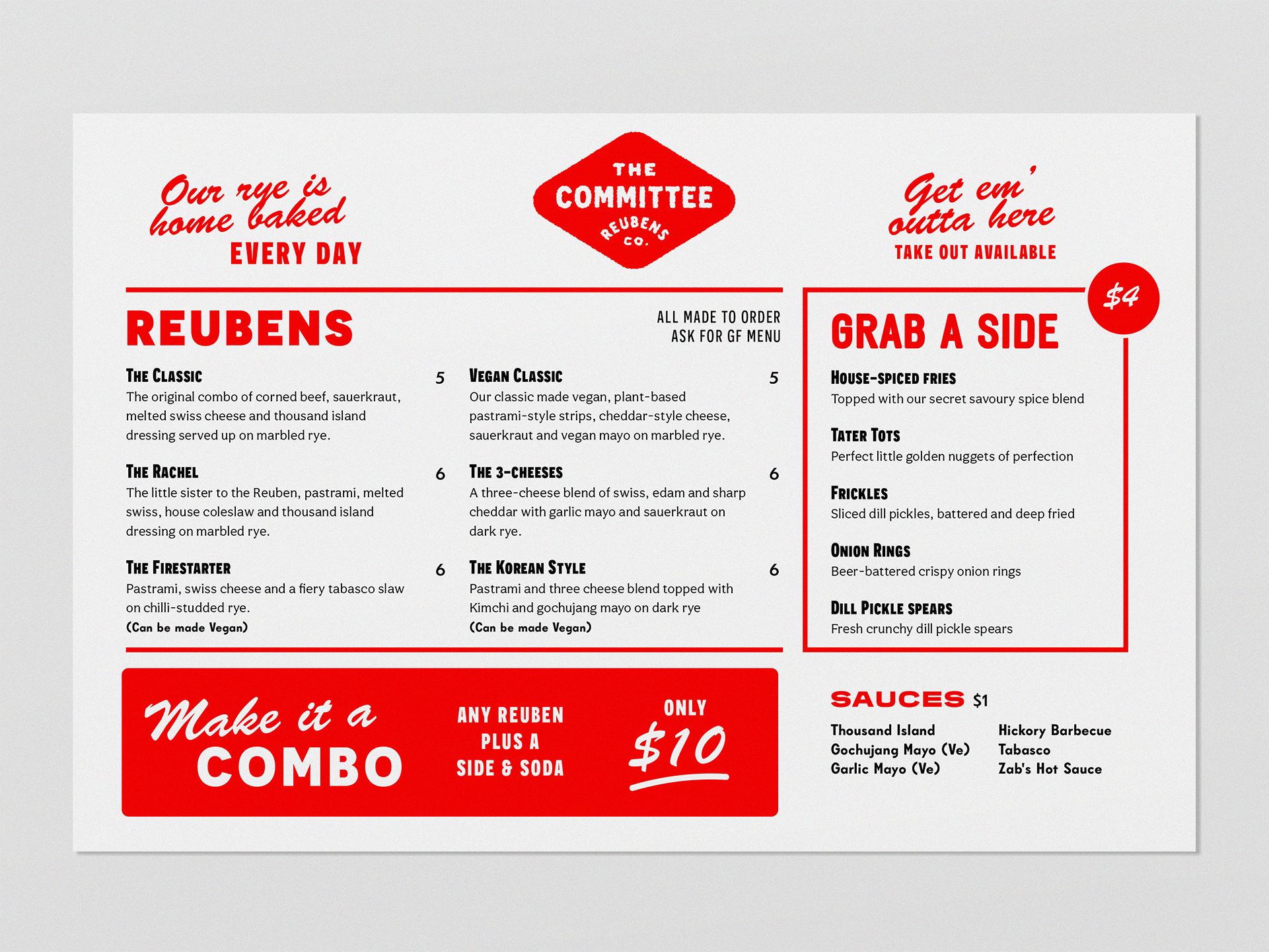 Example of The Committee Menu