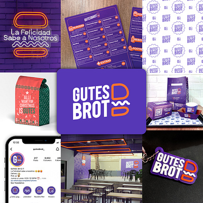 GutesBrot Logo Redesign and graphic branding branding burger fast food graphic design gutes gutes brot logo logo design logo redesign pack design venezuela