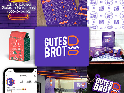 GutesBrot Logo Redesign and graphic branding branding burger fast food graphic design gutes gutes brot logo logo design logo redesign pack design venezuela